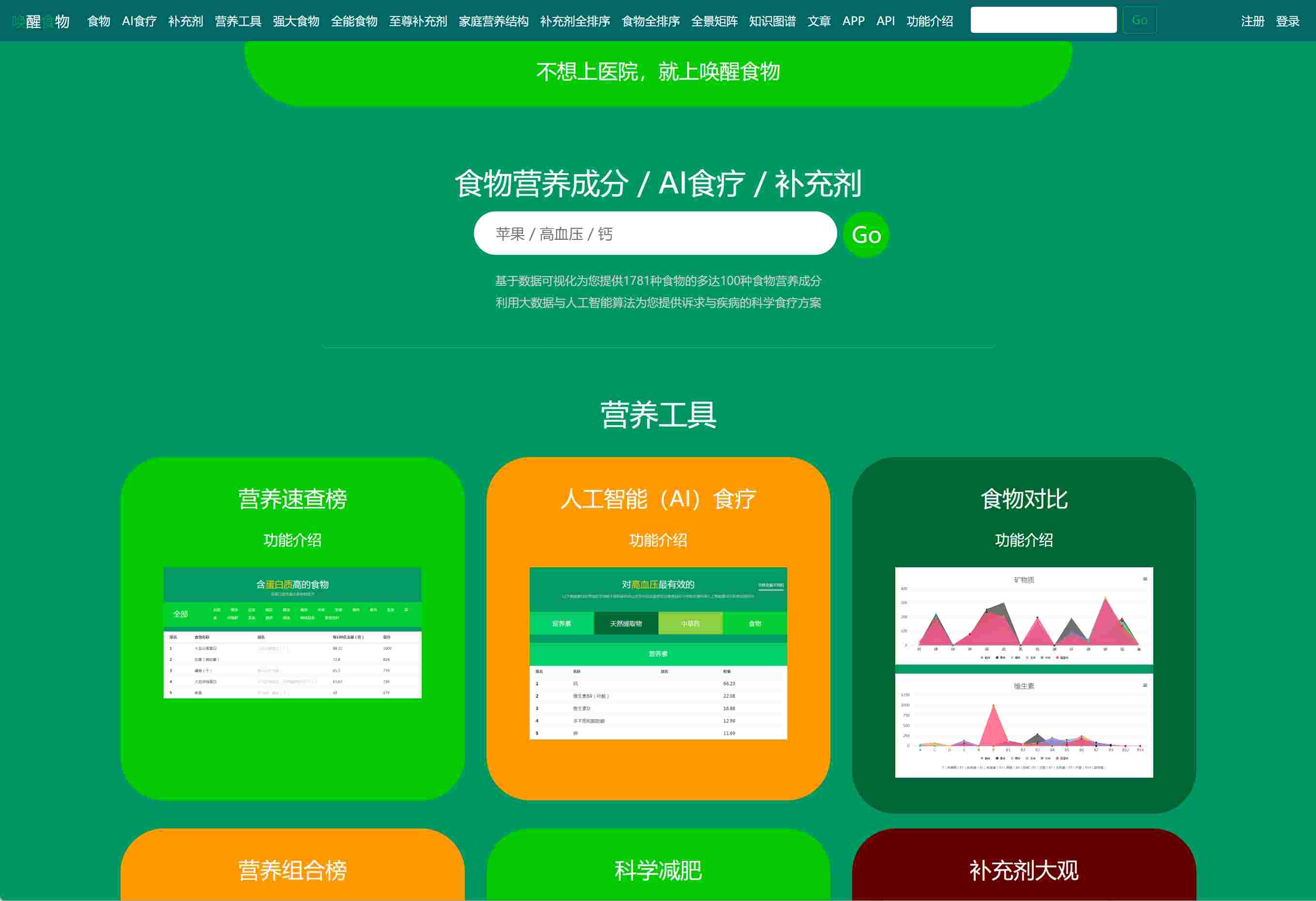 唤醒食物:基于人工智能的食物营养成分与科学食疗方案(foodwake.com) - AI工具